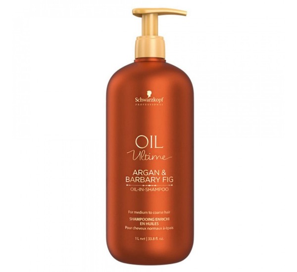 SCHWARZKOPF PROFESSIONAL OIL ULTIME ARGAN and BARBARY FIG OIL-IN-SHAMPOO Шампоан За Коса С Арганово Масло  и кактус 1000ml
